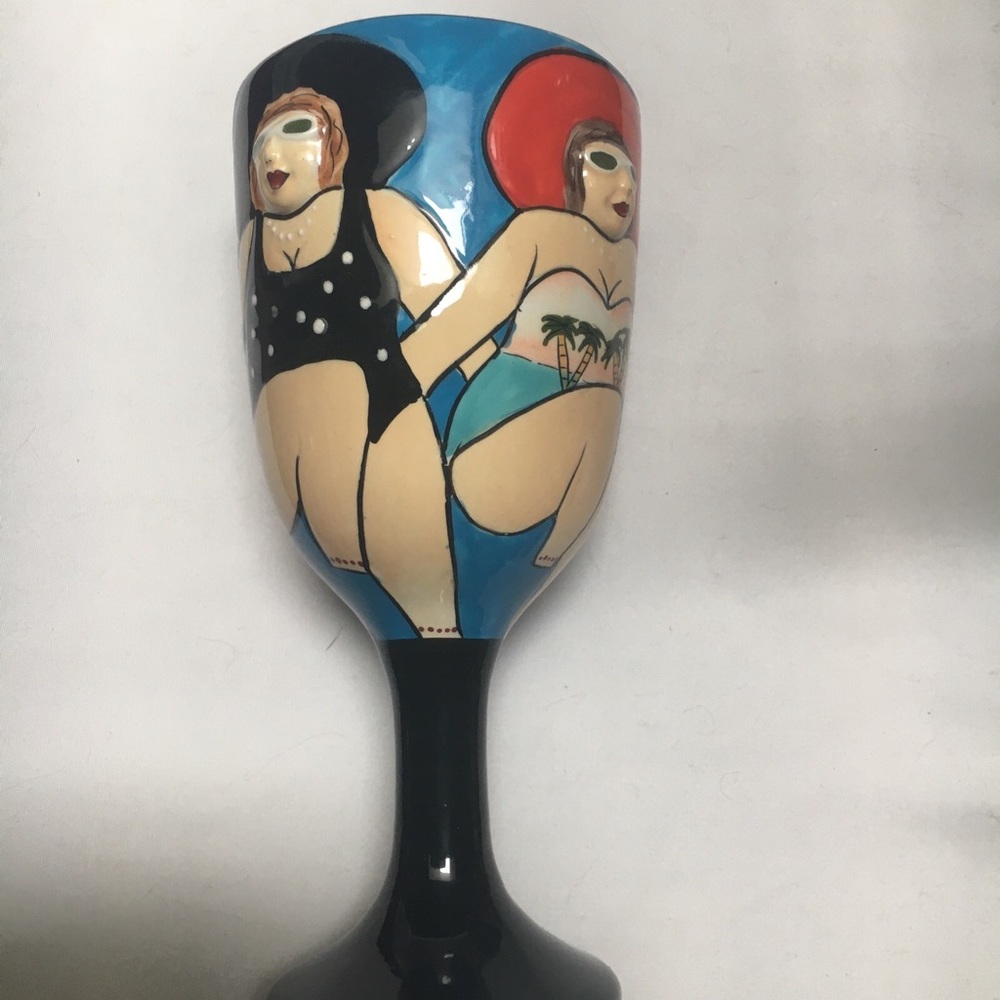 Funseekers 2003 Janice Joplin Fun Day At The Beach wine glass/goblet